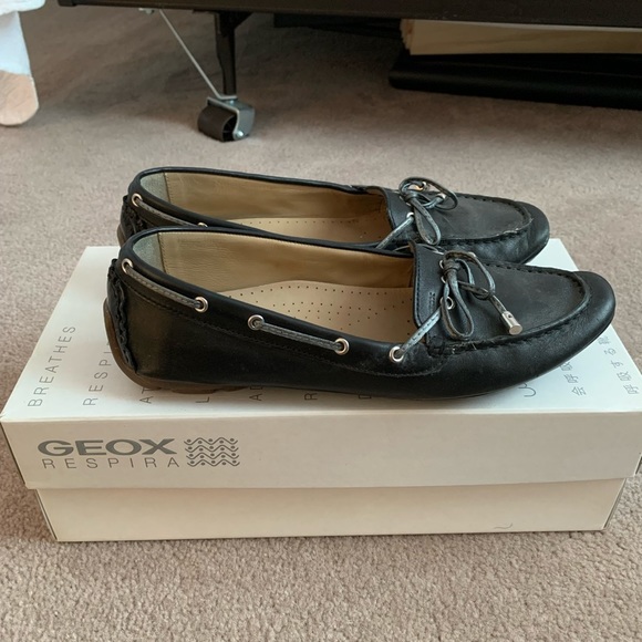 Geox leather flats/loafers/boat shoes - Picture 4 of 6
